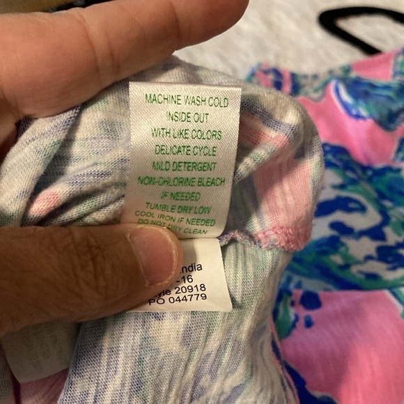 Lilly Pulitzer Pink Blue Shells Shift Dress - Picture 9 of 9